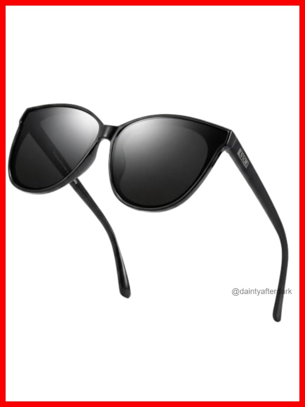 Oversized Cat Eye Polarized Sunglasses UV400 Full Frame
